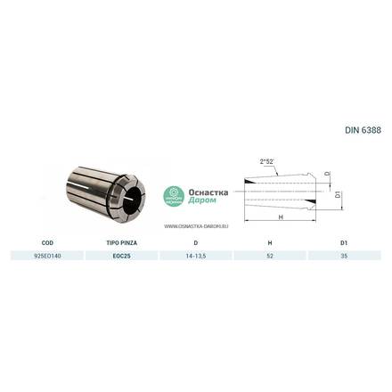 Цанга PINZA EOC 25 Ø = 14,0